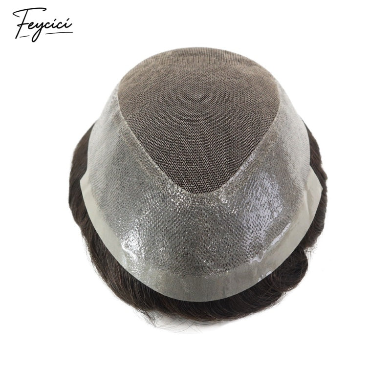 FeyciciLaceTopWithPUDurableInvisible79DarkestBrownMensToupee_4