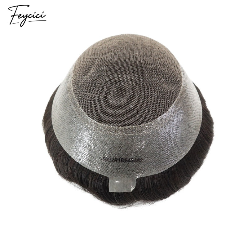 FeyciciLaceTopWithPUDurableInvisible79DarkestBrownMensToupee_7