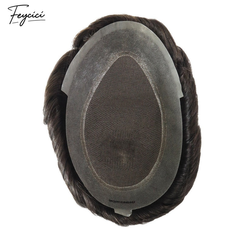 FeyciciLaceTopWithPUDurableInvisible810BrownBlackWithGreyMensToupee_8