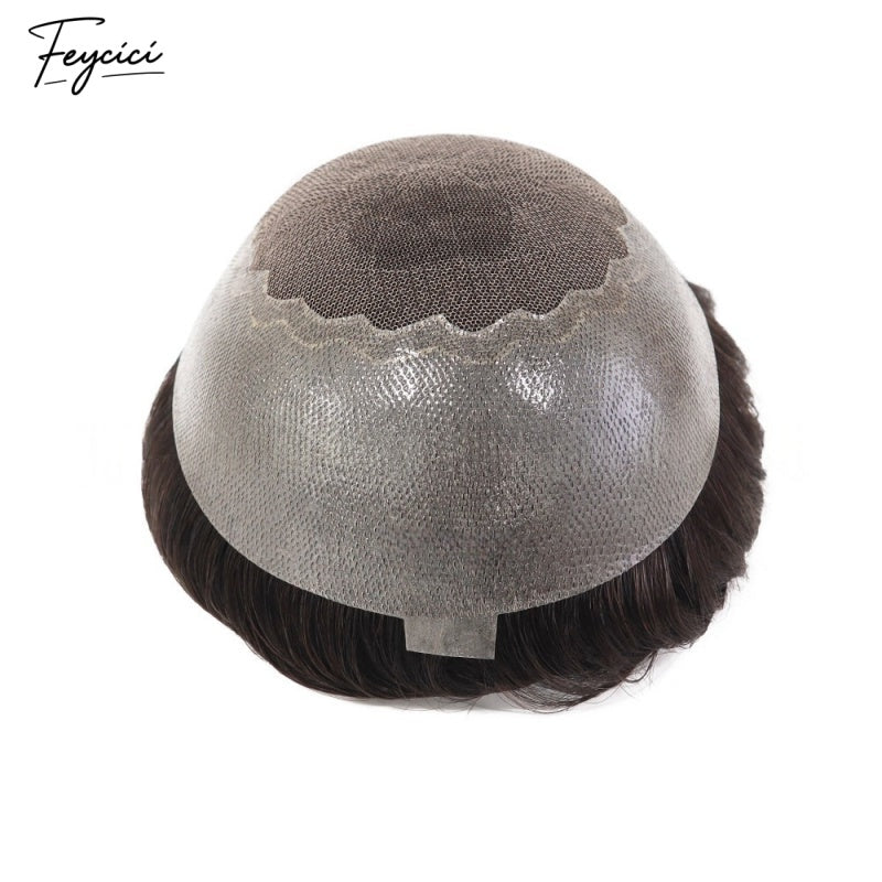 FeyciciLaceTopWithPuDurableInvisibleMutipleSizeNaturalBlackMensToupee_6
