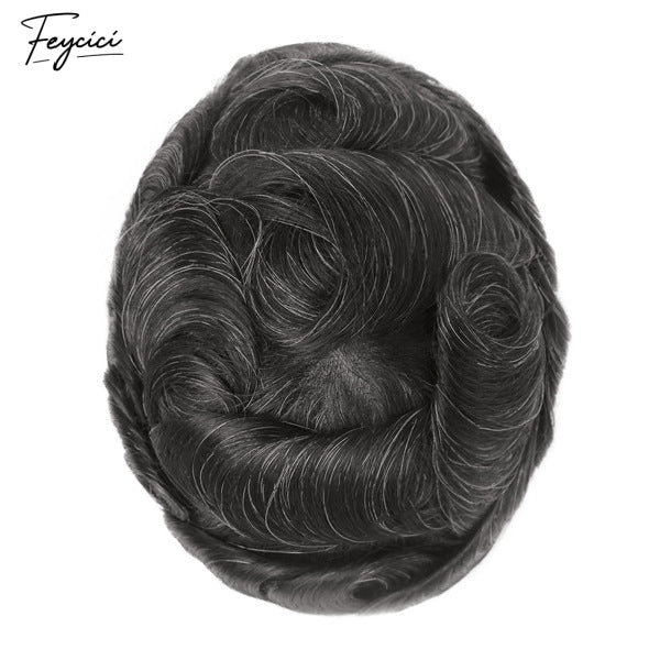 FeyciciMonoTopWithPUDurableInvisible8X10BrownBlackMensToupee_2
