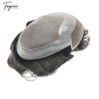 FeyciciMonoTopWithPULaceDurableInvisibleHairLineBrownBlackMensToupee_3