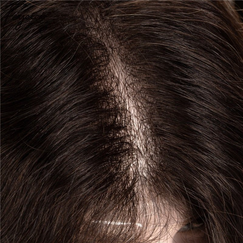 Feycici Brown Mens Hairpiece| Natural Hair| High Density | Invisible Thin Skin Base28