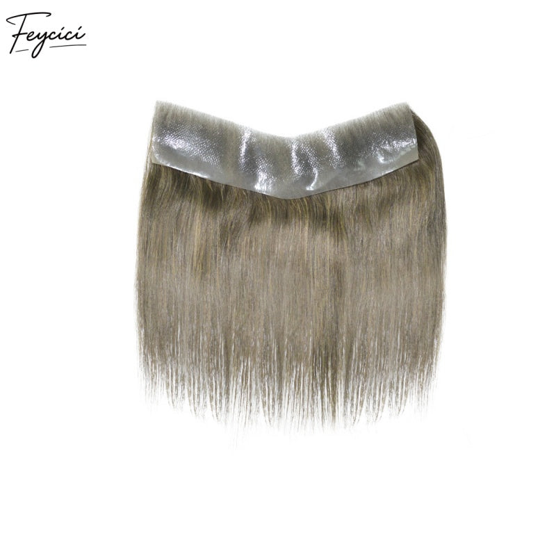 Feycici Frontal Men's Hairpiece| 100% Real Man Hair| Very Light Brown Regular Hair1
