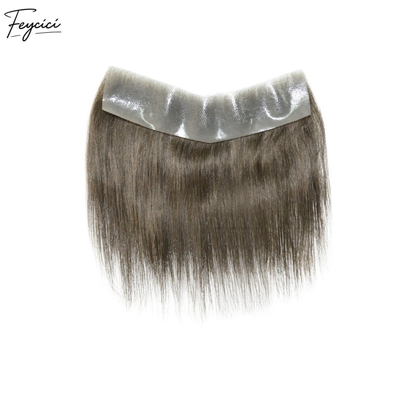 Feycici Frontal Men's Hairpiece | 100% Remy Hair Fiber | Dark Brown Regular Hair1