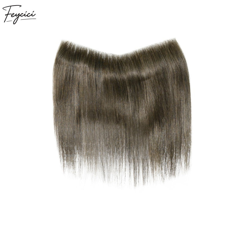 Feycici Frontal Men's Hairpiece | 100% Remy Hair Fiber | Light Brown Regular Hair1