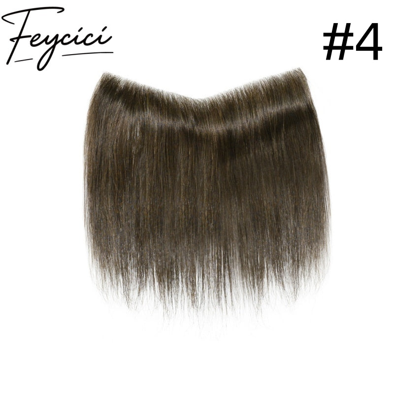 Feycici Frontal Men's Hairpiece| Meduim Light Brown Regular Hair22