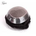 Feycici™ Mens Swiss Lace Toupee - Full Hand-Tied Zig-Zag Front Human Hair Replacement System