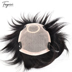 Feycici Mono Durable Invisible Hand-knitted Natural Black Mens Toupee24