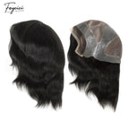 Feycici Mono Top With PU Durable Invisible Brown Series Mens Toupee20