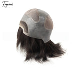 Feycici Mono Top With PU Durable Invisible Brown Series Mens Toupee22