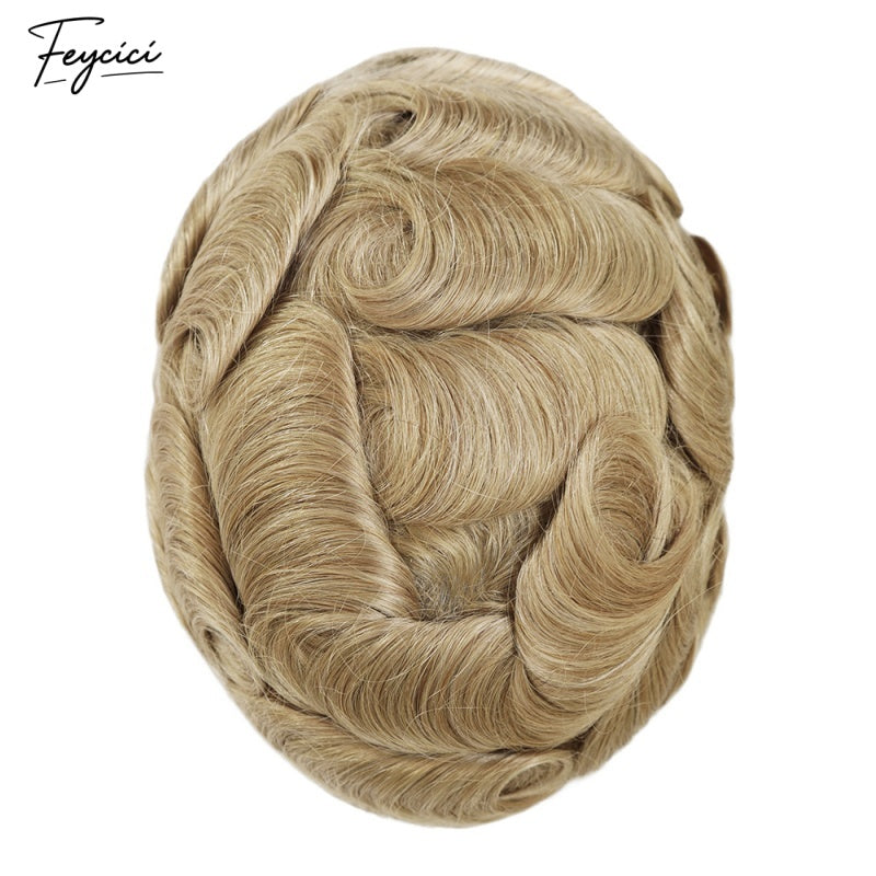 Feycici_Thin_Skin_Base_8x_10_Very_Light_Warm_Blonde_Men_s_Toupee_2