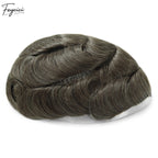 Feycici Very Light Brown Men's Hairpiece | 100% Real Man Hair | Breathable Invisible Pu2