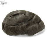 Feycici Very Light Brown Men's Hairpiece | 100% Real Man Hair | Breathable Invisible Pu2