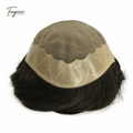 Fine MONO Base Men’s Toupee - Durable & Breathable Human Hair System for SpringSummer