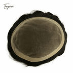 Fine MONO Base Men’s Toupee - Durable & Breathable Human Hair System for SpringSummer