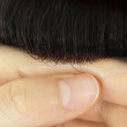 Fine Mono with PU Perimeter Men’s Hair System - Durable & Breathable Indian Remy Toupee