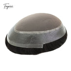 Fine Mono with PU Perimeter Men’s Hair System - Durable & Breathable Indian Remy Toupee