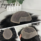 French Lace Top With Pu Mens Wigs Baldness-Natural Hair Piece-Free Style Hair System1
