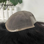 French Lace Top With Pu Mens Wigs Baldness-Natural Hair Piece-Free Style Hair System3