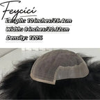 French Lace Top With Pu Mens Wigs Baldness-Natural Hair Piece-Free Style Hair System4