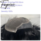 French Lace Top With Pu Mens Wigs Baldness-Natural Hair Piece-Free Style Hair System6