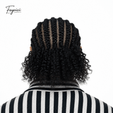Full Skin Braided Hair System for Men - Cornrows - 8x10 Base with Realistic Front Hairline - 10cm Braids