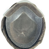 Hollywood Hybrid Series - Silk Top with Lace Front & PU Perimeter Men's Human Hair Toupee