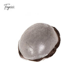 Invisible PU Hair System for Men –Natural Hair Piece Ultra Thin 0.06mm Full Hand Tied Natural Hair Piece