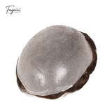 Feycici invisible PU hair system for men, natural full hand-tied hair piece with ultra 0.12mm thickness, realistic and lightweight.