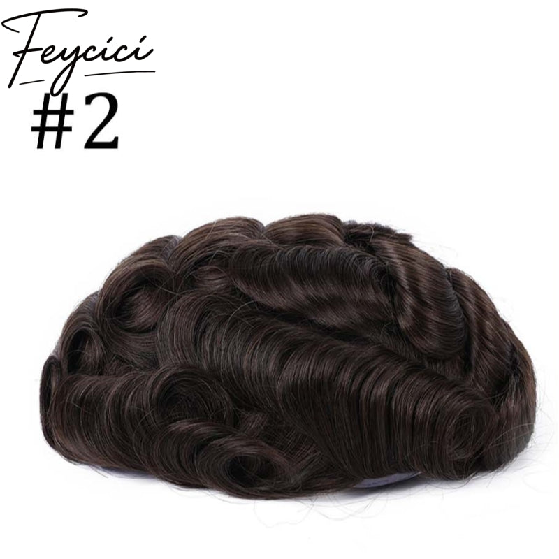 Invisible Full Lace Hair System for Men –Natural Hair Piece Full Hand Tied 130% Density1