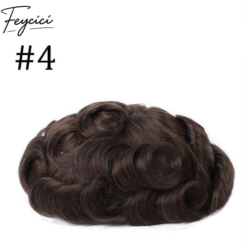 Invisible Full Lace Hair System for Men –Natural Hair Piece Full Hand Tied 130% Density11