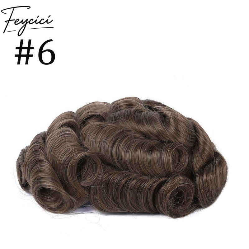 Invisible Full Lace Hair System for Men –Natural Hair Piece Full Hand Tied 130% Density13