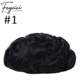Invisible Full Lace Hair System for Men –Natural Hair Piece Full Hand Tied 130% Density3