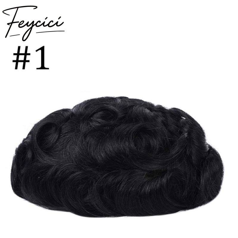 Invisible Full Lace Hair System for Men –Natural Hair Piece Full Hand Tied 130% Density3