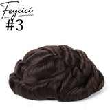 Invisible Full Lace Hair System for Men –Natural Hair Piece Full Hand Tied 130% Density9