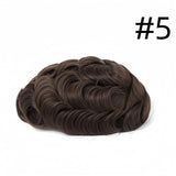 Invisible PU Hair System for Men –Natural Hair Piece Ultra 0.12mm Full Hand Tied Natural Hair Piece24