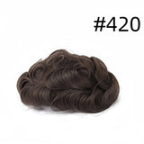 Invisible PU Hair System for Men –Natural Hair Piece Ultra 0.12mm Full Hand Tied Natural Hair Piece23