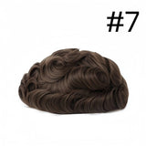 Invisible PU Hair System for Men –Natural Hair Piece Ultra 0.12mm Full Hand Tied Natural Hair Piece26