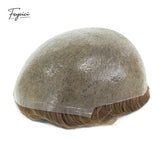 Classic Thin Skin Men’s Hair System - 0.12mm Durable Bio-Skin Toupee with V-Loop Front