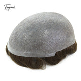 Classic Thin Skin Men’s Hair System - 0.12mm Durable Bio-Skin Toupee with V-Loop Front