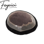 Lace Top With Pu Mens Wigs Baldness-Natural Hair Piece-Free Style Toupee-Multiple Size Hair System1