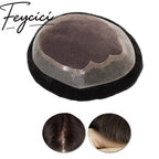 Lace Top With Pu Mens Wigs Baldness-Natural Hair Piece-Free Style Toupee-Multiple Size Hair System2