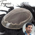Lace Top With Pu Mens Wigs Baldness-Natural Hair Piece-Free Style Toupee-Multiple Size Hair System3
