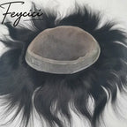 Lace Top With Pu Mens Wigs Baldness-Natural Hair Piece-Free Style Toupee-Multiple Size Hair System6