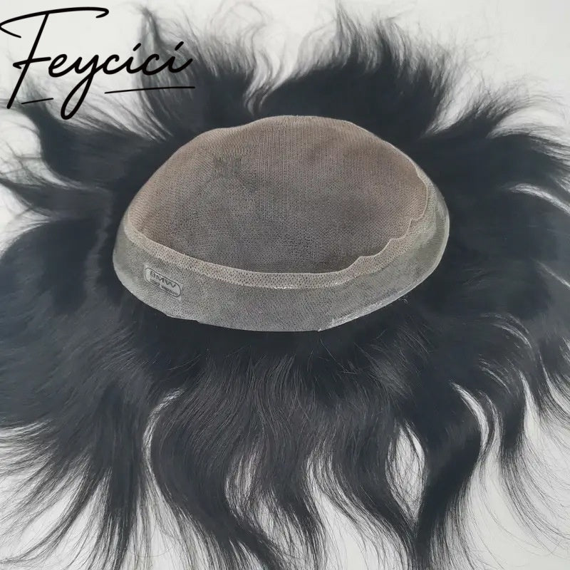 Lace Top With Pu Mens Wigs Baldness-Natural Hair Piece-Free Style Toupee-Multiple Size Hair System6