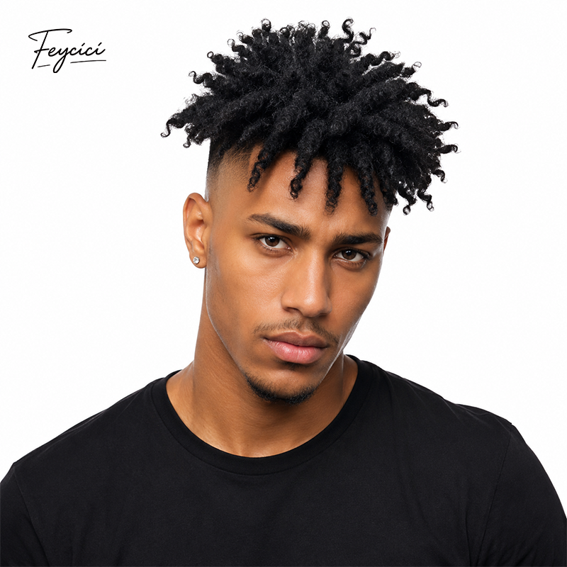 Men's Dreadlock Toupee Hairpiece – Featherlight Short Dread Hair Topper
