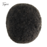 Men's Full French Lace Afro Toupee – Premium Human Hair Wave & Crimp System