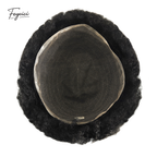 Men's Full French Lace Afro Toupee – Premium Human Hair Wave & Crimp System