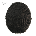 Men's Full French Lace Afro Toupee – Premium Human Hair Wave & Crimp System